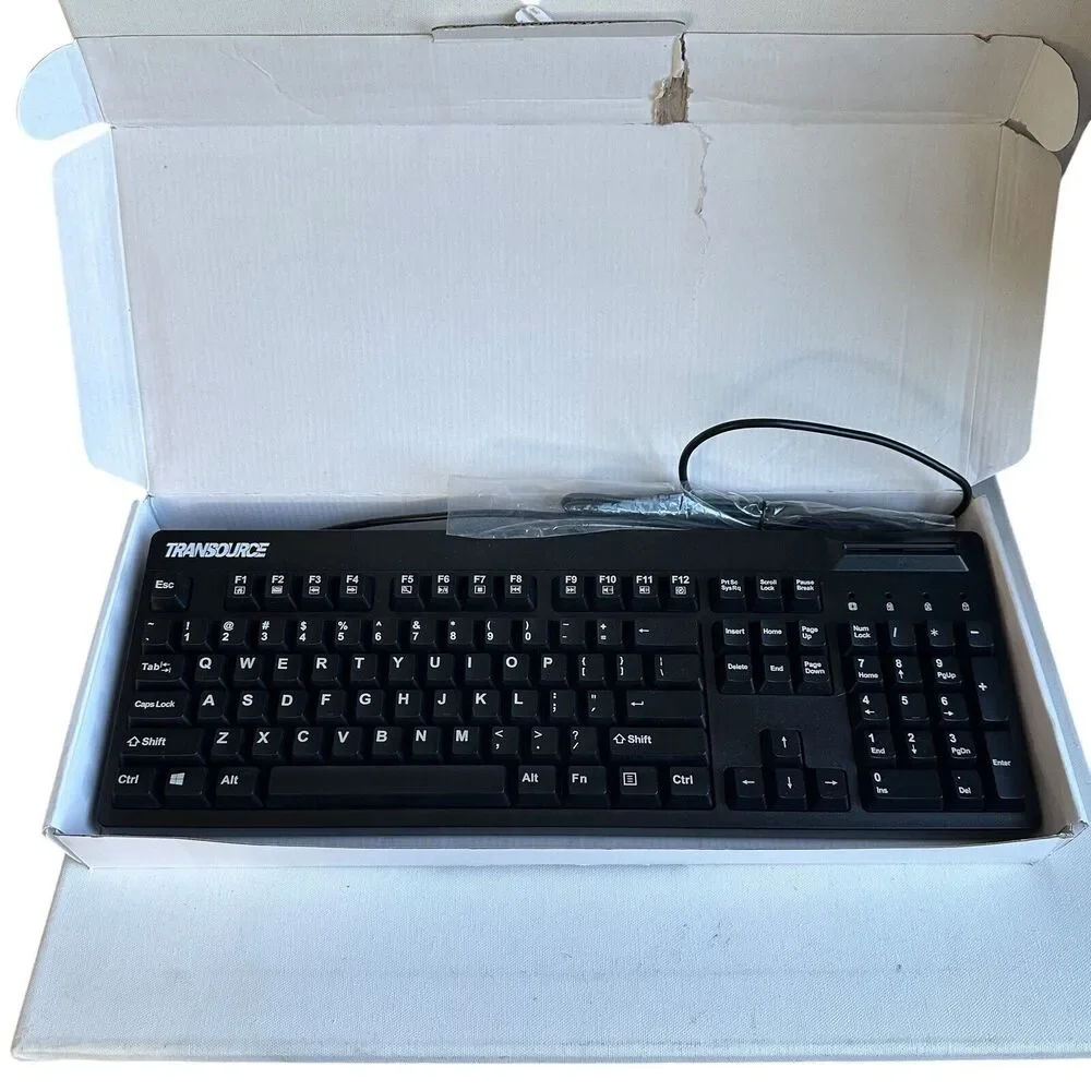 Smartcard Reader Keyboard AKB-630SB-TS Transource TAA Compliant